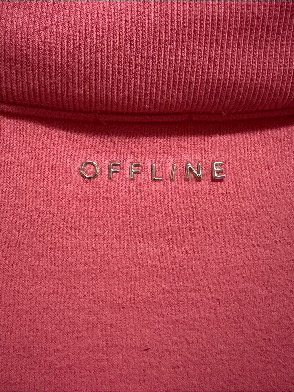 OFFLINE by Aerie Cloud Fleece Oversized Mock Neck Sweatshirt - Pink - S - Picture 3 of 4